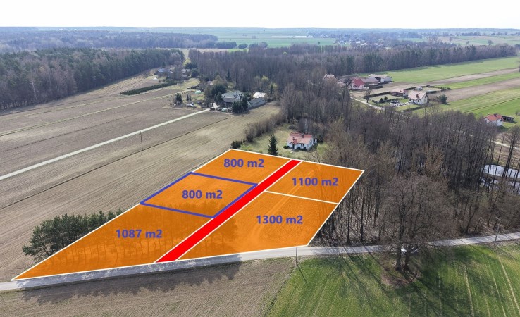 działka na sprzedaż - Borzechów, Kępa Borzechowska